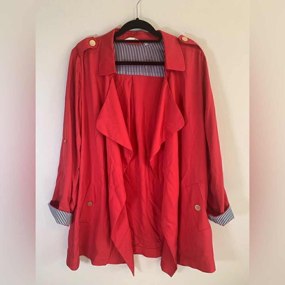 Soft Surroundings Chelsea Blazer Red Size L
